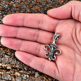 Fleur-de-Lis 40 A mit Schlangenkette - Silber