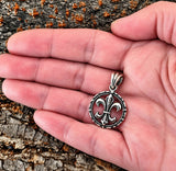 Fleur-de-Lis 239 mit Korbkette - Silber