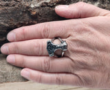 Ring Thorshammer Gr. 57-70  (th26)- Edelstahl