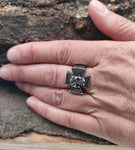 Ring Eisernes Kreuz, Gr. 55-68 (edektk) - Edelstahl