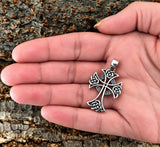 Keltenkreuz 171 mit Schlangenkette - Silber