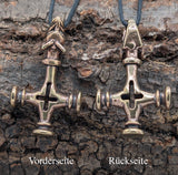 Anhänger 73 Wolfskreuz - Bronze