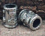 Bartperle Thorshammer 6 mm - Edelstahl