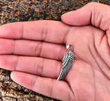 Flügel 183 mit Schlangenkette - Silber