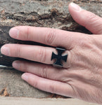 Ring Eisernes Kreuz, Gr. 58-76 (ek28) - Edelstahl