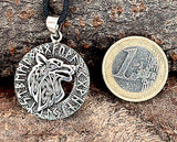 Anhänger 353 Wolfskopf - Silber