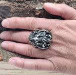 Ring Totenkopf, Gr. 60-71 (tk20) - Edelstahl