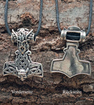 Thorshammer 245 mit Königskette - Silber
