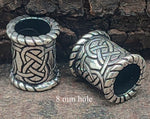 Bartperle Keltenknoten 8 mm - Silber