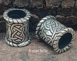 Bartperle Keltenknoten 8 mm - Silber