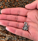Frosch 114 mit Korbkette - Silber