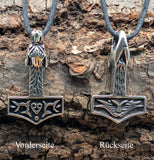 Thorshammer 225 mit Königskette - Silber