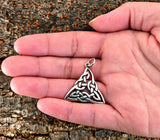 Keltischer Knoten 108 mit Schlangenkette - Silber