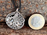Anhänger 398 Tyr mit Fenrir - Silber