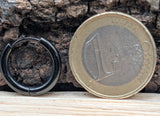 Klappcreole schwarz 12mm - Edelstahl kcschw03