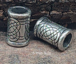 Bartperle Keltenknoten 8 mm - Edelstahl