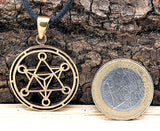 Anhänger 185 Metatrons Würfel - Bronze