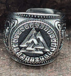 Ring Wotansknoten Valknut, Gr. 55-70 (edwt1) - Edelstahl