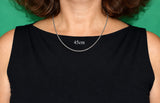 Korbkette 1,5 mm - schwarz-silbern - Silber