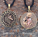 Anhänger 155 Wolfskopf - Bronze