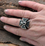 Ring Eisernes Kreuz, Gr. 55-71 (ek29) - Edelstahl