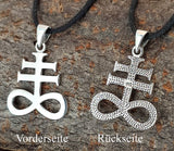 Leviathan Kreuz 403 mit Schlangenkette - Silber
