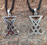 Anhänger 422 Siegel Luzifers mit Silberkette - Silber