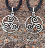 Triskele 23 mit Schlangenkette - Silber