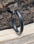 Klappcreole schwarz 16mm - Edelstahl kcschw10