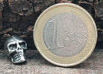 Bartperle Totenkopf 4mm - Edelstahl