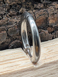 Klappcreole silbern 12mm - Edelstahl kcsi08