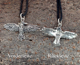 Anhänger 29 Rabe - Silber