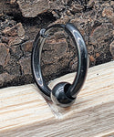 Klappcreole schwarz 14 x 2,5 mm - Edelstahl kcschw13