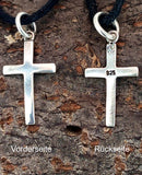Kreuz 19 mit Schlangenkette - Silber