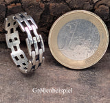 Ring Kettendesign, Gr. 54-74 (ring8) - Silber