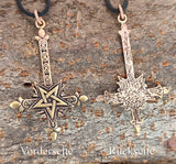Anhänger 120 Kreuz - Bronze