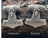 Thorshammer 150 mit Schlangenkette - Silber