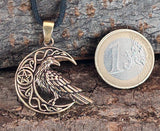 Anhänger 158 Rabe im Mond - Bronze