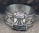 Ring Thorshammer Gr. 58-72 - Edelstahl