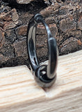 Klappcreole schwarz 12 x 2,5 mm - Edelstahl kcschw12