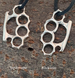 Schlagring 177 mit Schlangenkette - Silber