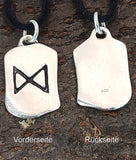 Anhänger 157 Rune Dagaz - Silber