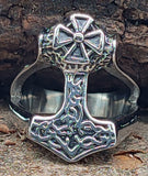 Ring Thorshammer Gr. 55-76 (th33)- Edelstahl