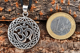 Om / Aum 189 mit Schlangenkette - Silber