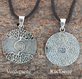 Lebensbaum 18 mit Korbkette - Silber