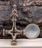 Anhänger 73 Wolfskreuz - Bronze