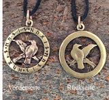 Anhänger 137 Raben - Bronze