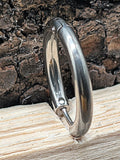 Klappcreole silbern 14mm - Edelstahl kcsi09