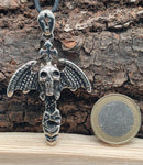 Anhänger 87 Totenkopf - Edelstahl