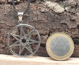 Leviathan Kreuz  465 mit Schlangenkette - Silber